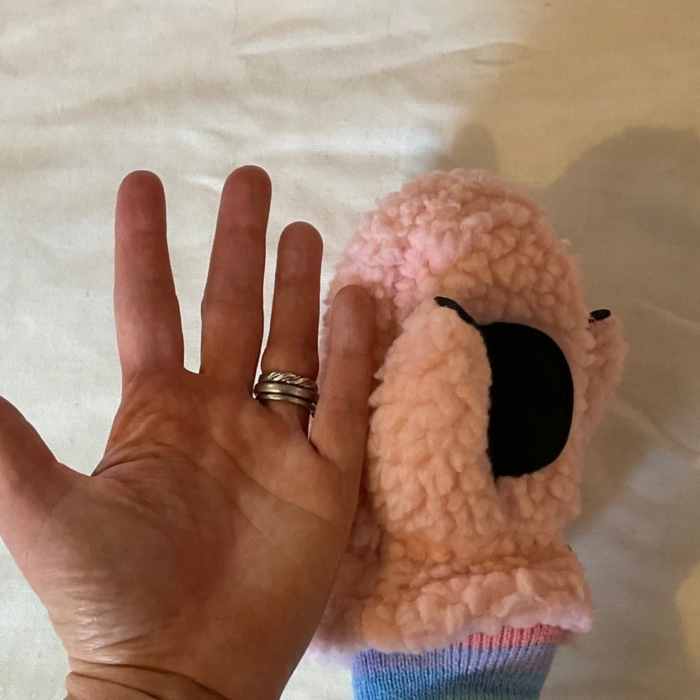 Weatherproof Pink Fleece Kids Mittens